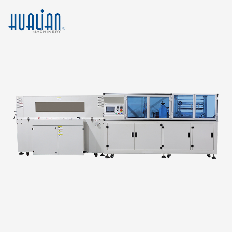 Nueva máquina envolvedora automática de película retráctil de alta eficiencia Hualian HWS-50C 